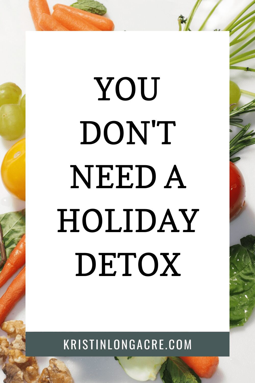 Holiday Detox