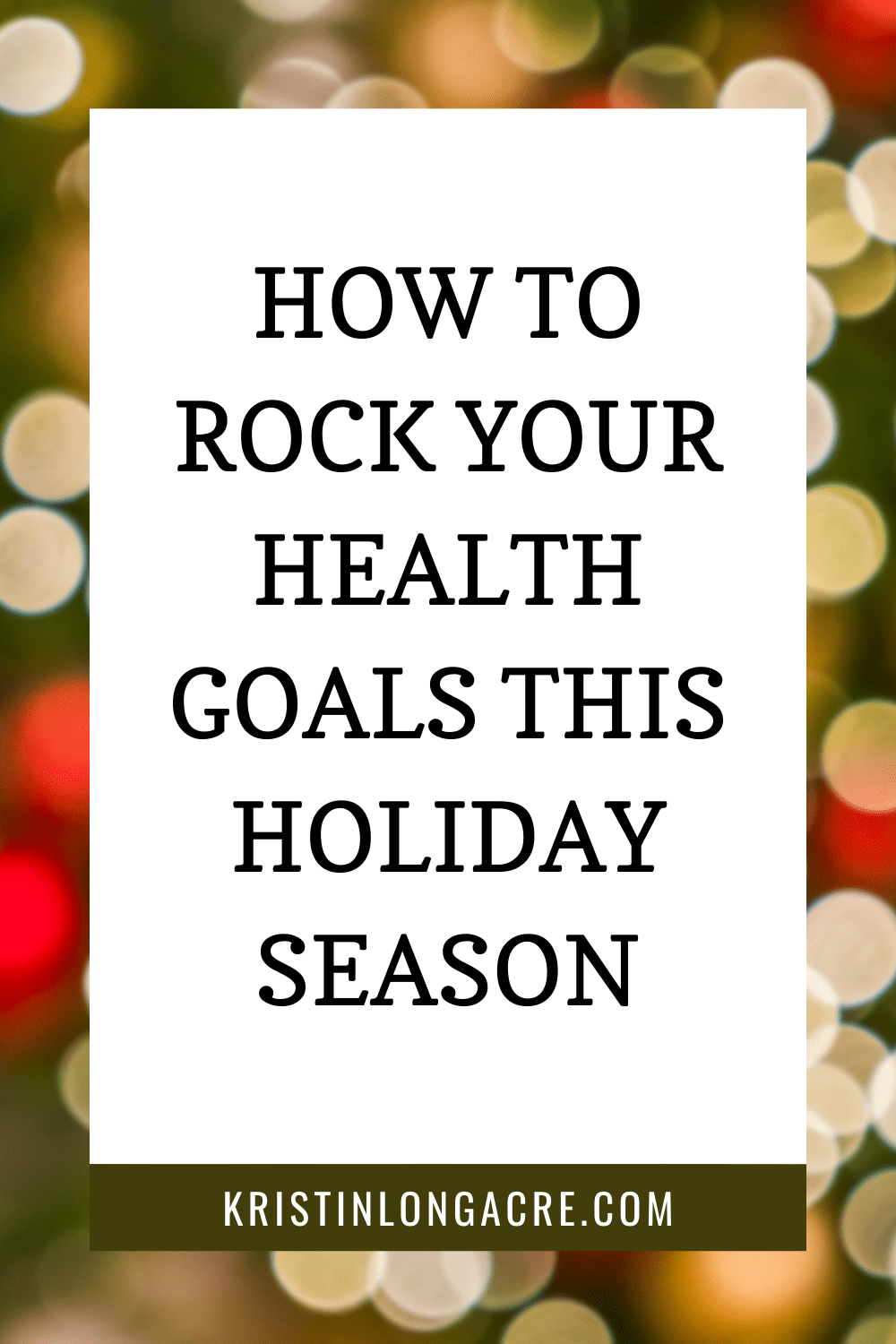 How To Rock Your Health Goals