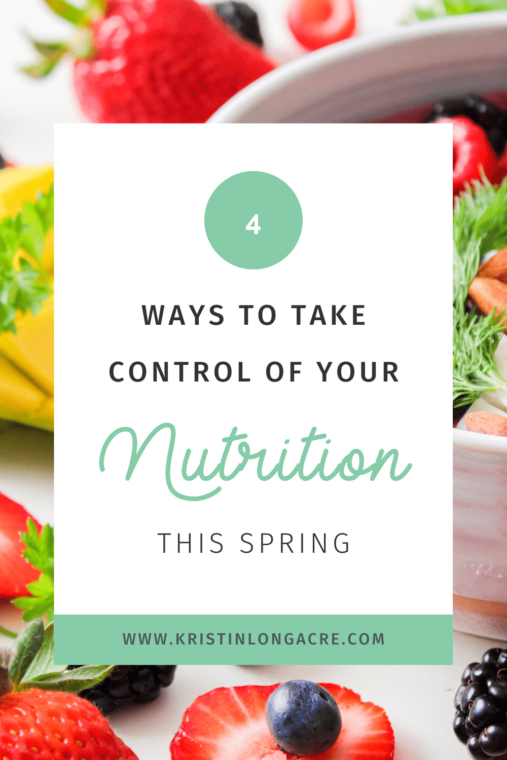 Take Control Of Your Nutrition