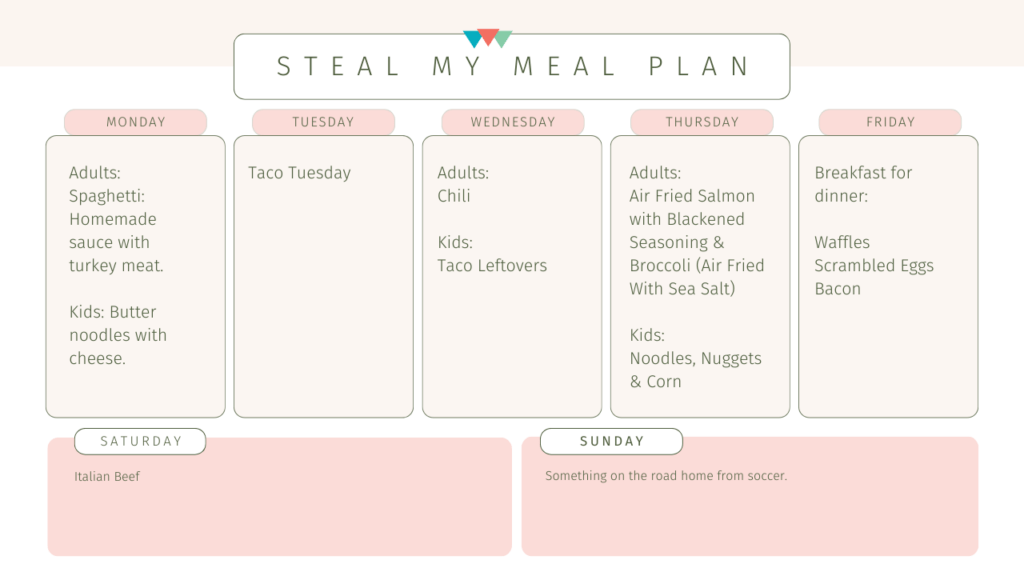 Steal My Meal Plan