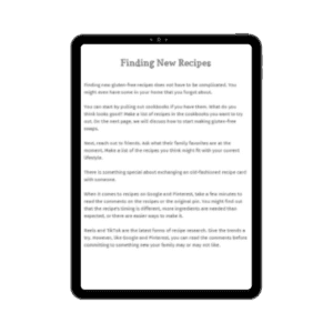 Finding Recipes Outline