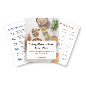 Going Gluten-Free Meal Plan